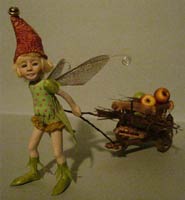 Fairy Tale Eskil and the cart with Apples